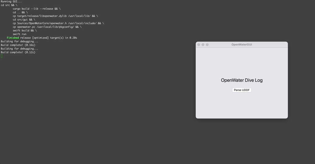 OpenWater GUI